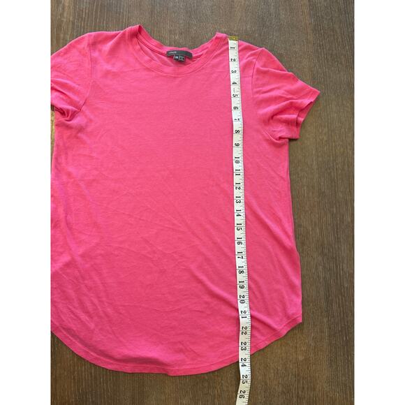 VINCE Pink S/S Crew Neck Tee T-Shirt Shirt Blouse Women size XS - Picture 5 of 6